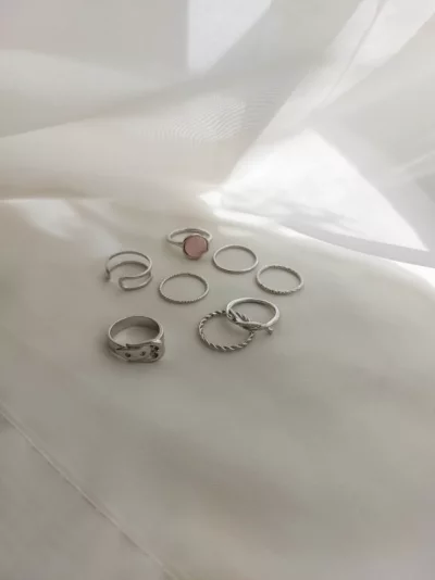 پک انگشتر استیل طرح 3