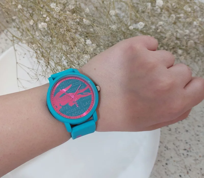 ساعت بند سیلیکونی طرح لاکوست Lacoste